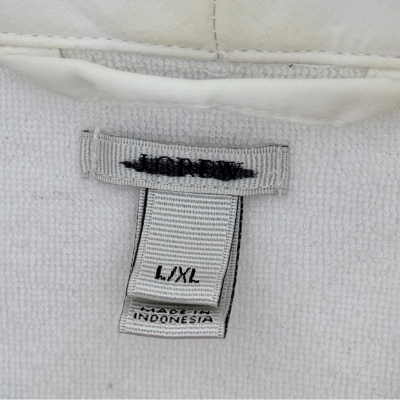 J. Crew Crisp White Terry Robe Large/XL - Picture 3 of 13